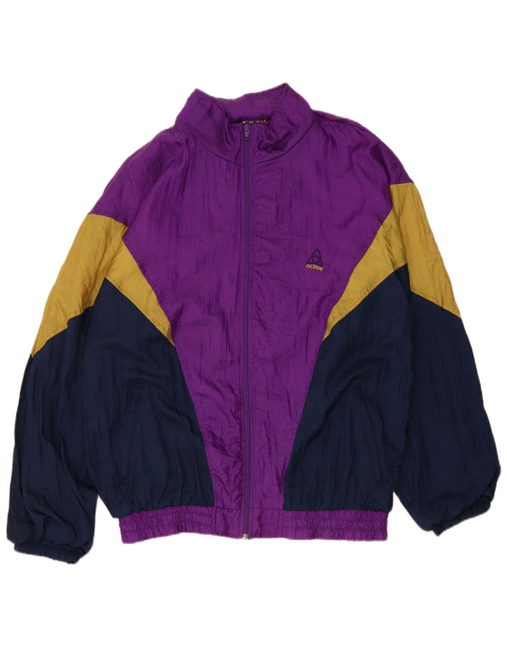 Active Survêtement ample coupe ample pour homme en polyamide color block violet moyen