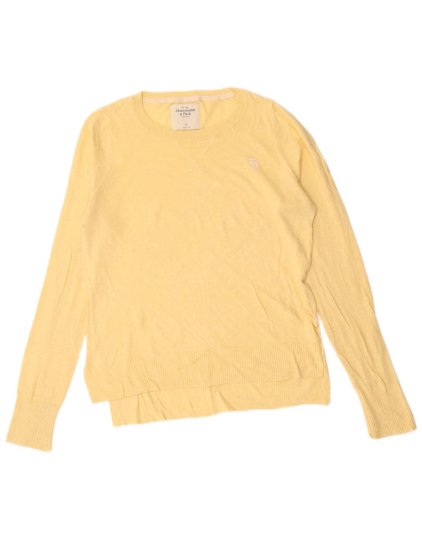 Abercrombie & Fitch Pull col bateau pour femme UK 14 Jaune moyen