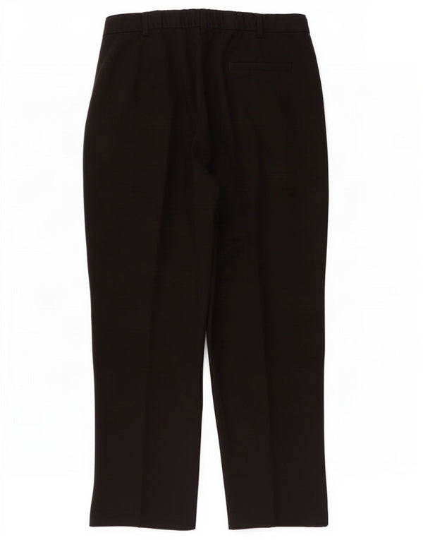 Marks & Spencer Pantalon court droit pour femme UK 16 Large W34 L26 Noir