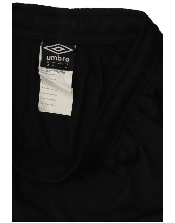 UMBRO Short de Sport Homme Noir Moyen Polyester Colorblock