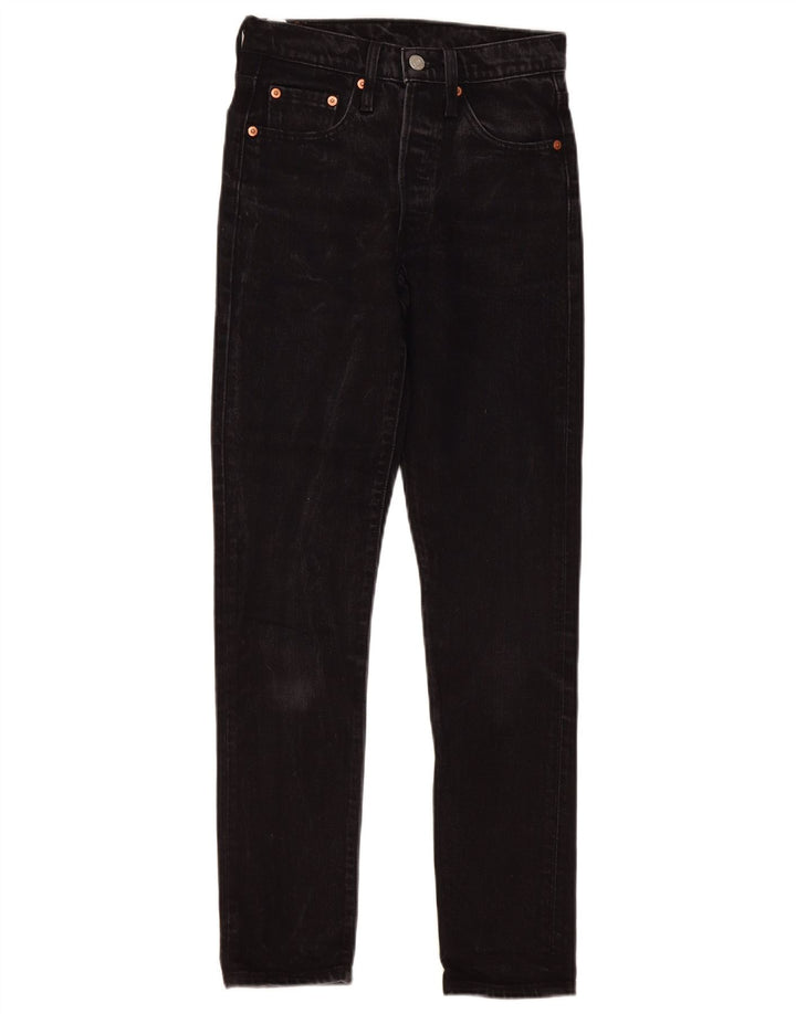 Levi's Jean Droit 501 Femme W24 L30 Noir Coton
