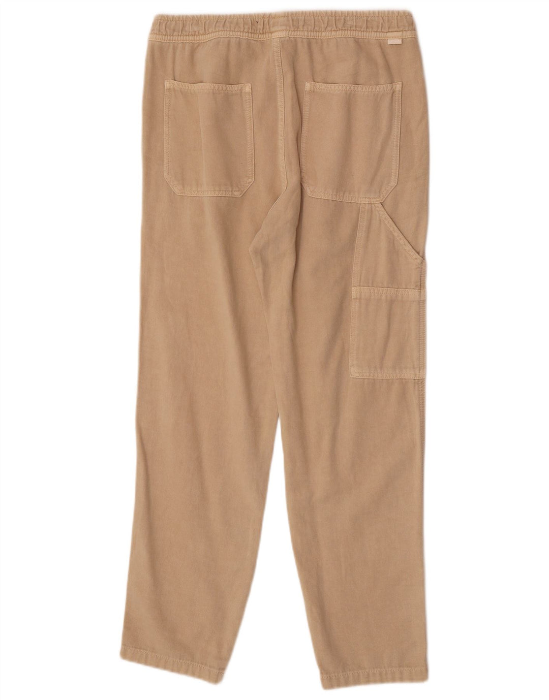 Zara Pantalon Cargo Droit Homme Moyen W31 L30 Beige Coton