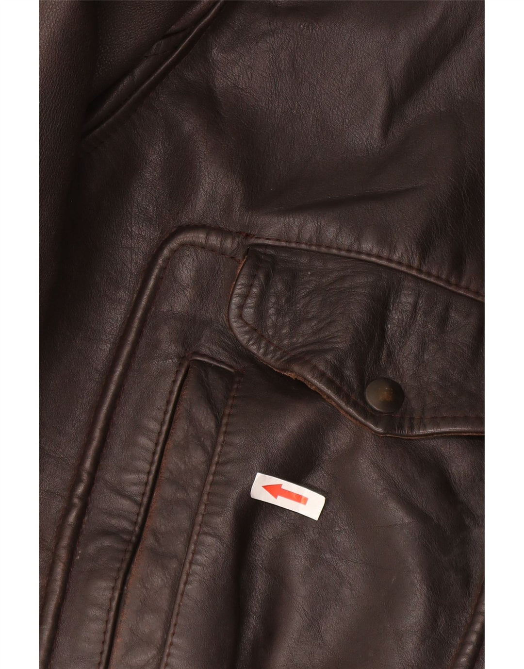 veste en cuir homme vintage UK 42 XL Marron