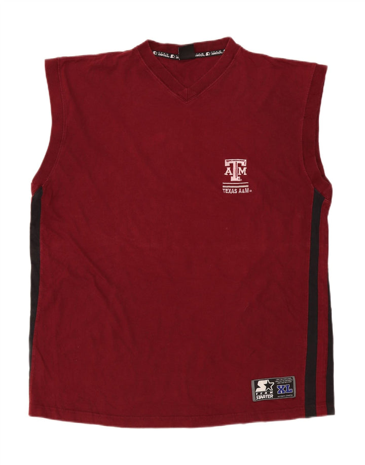 Débardeur Homme Starter XL Coton Bordeaux