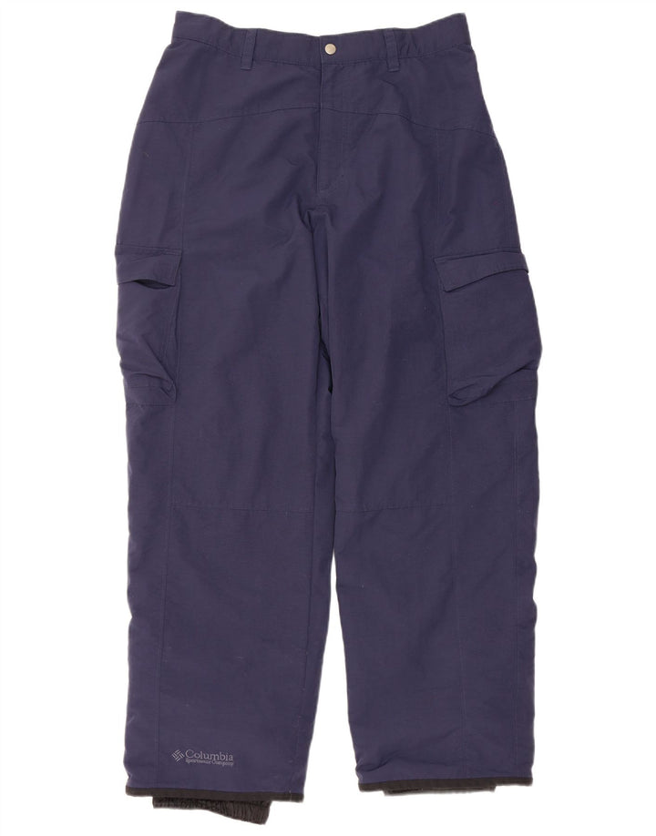 COLUMBIA Pantalon de Ski Homme Nylon Bleu Marine Moyen
