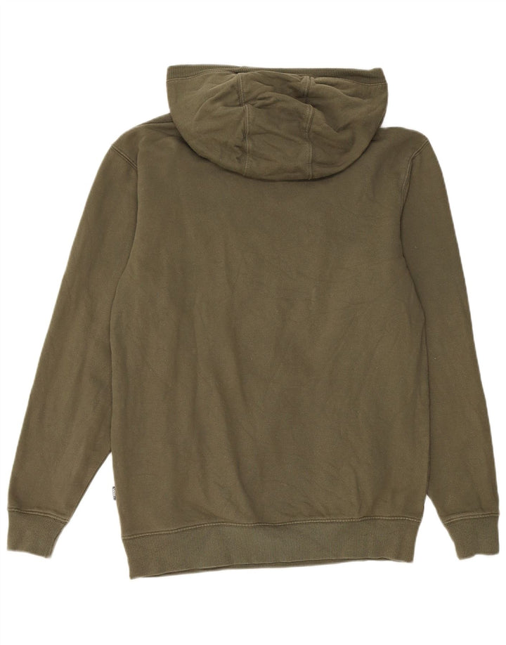 VANS Mens Graphic Hoodie Jumper XS Khaki