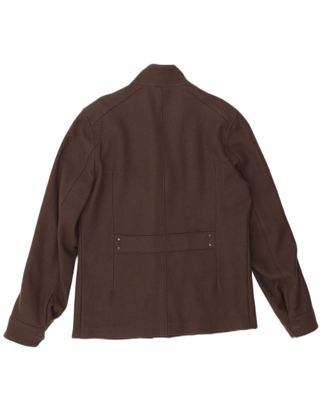 REISS Veste coupe-vent pour hommes UK 40 Large laine vierge grise