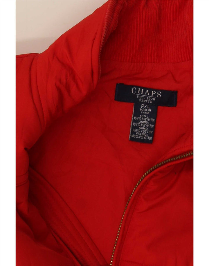 Chaps Gilet rembourré femme UK 16 Large Rouge Polyester