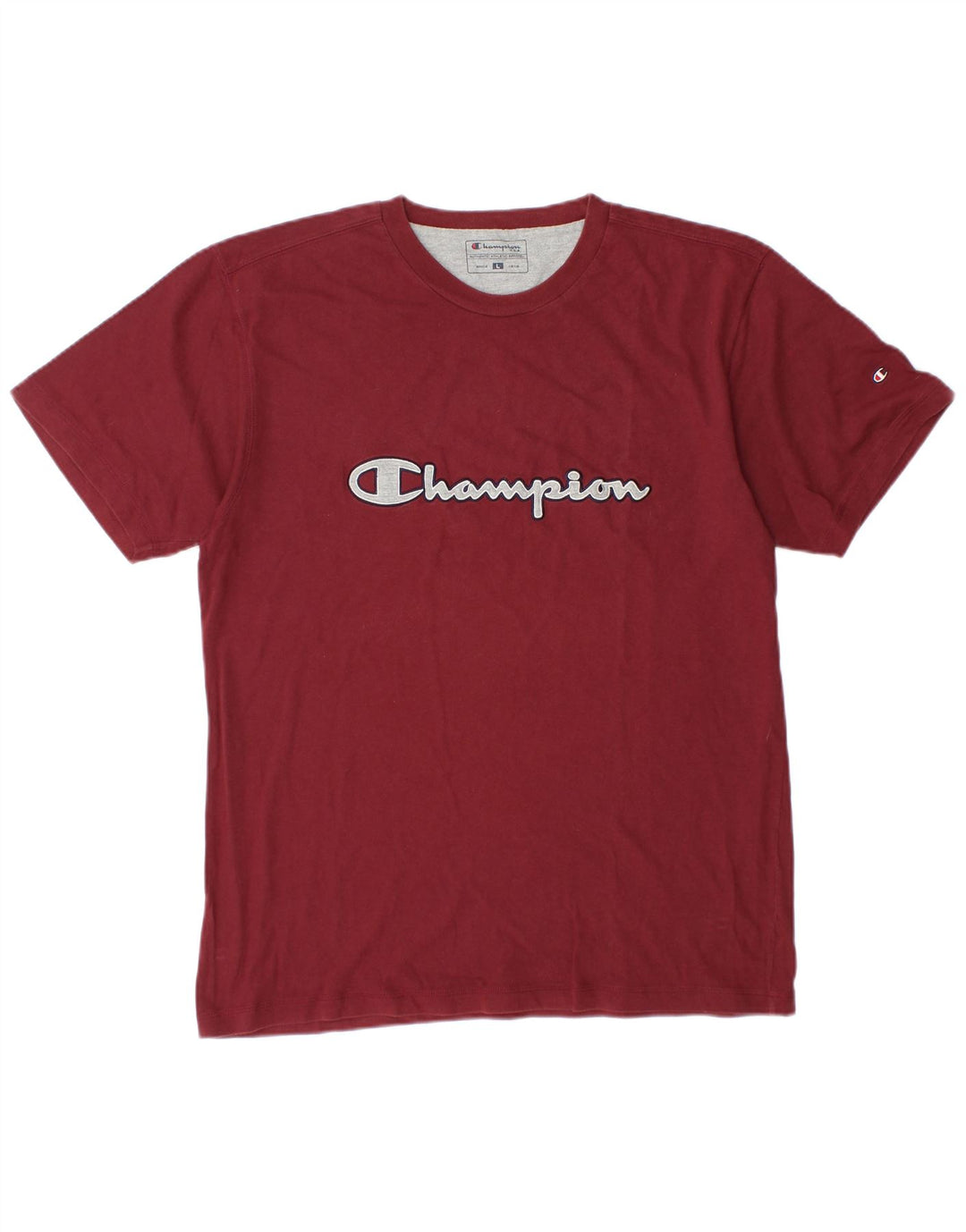 CHAMPION T-Shirt Graphique Homme Grand Coton Bordeaux