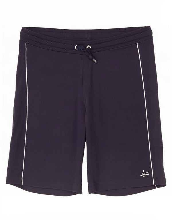Lotto Short de sport pour femme UK 18 XL Bleu marine Coton