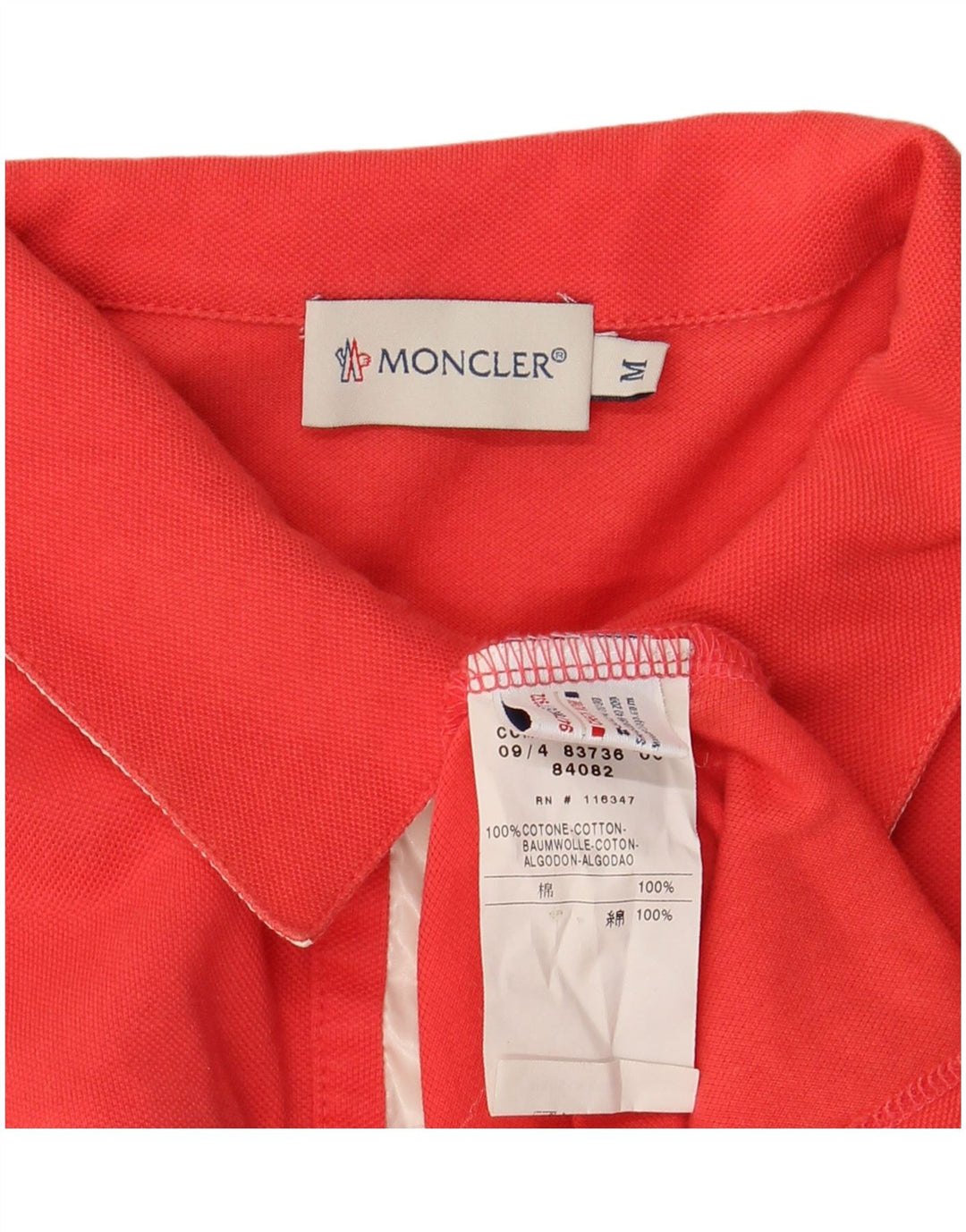 MONCLER Polo Femme UK 12 Rouge Moyen