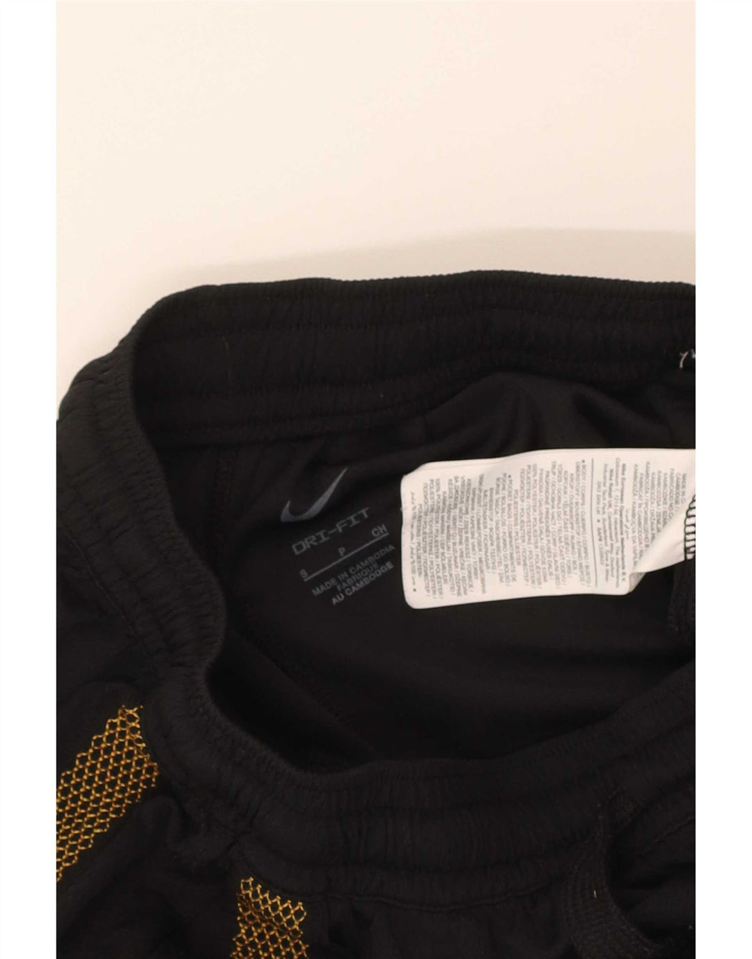 Short de sport Nike Dri Fit pour hommes, petit, noir, géométrique, en polyester