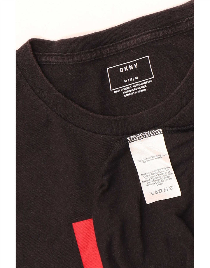 Dkny T-Shirt Graphique Homme Noir Moyen Coton