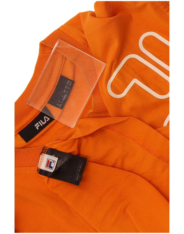 Fila T-Shirt Graphique Homme Petit Orange Coton