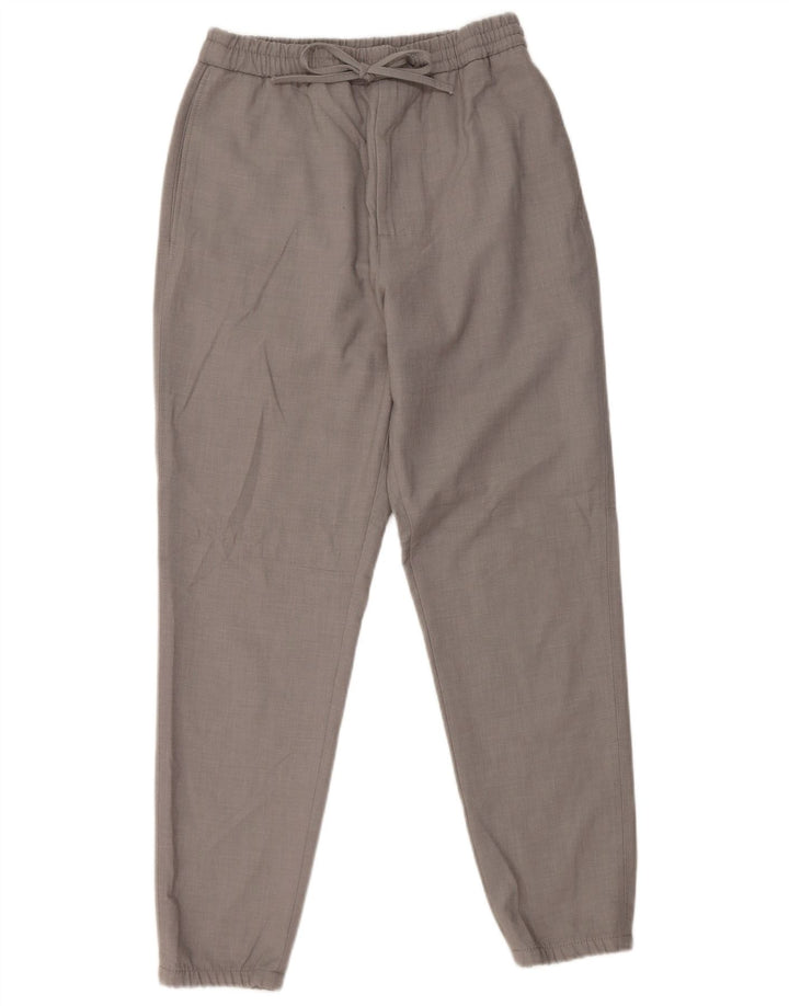 Zara Pantalon Chino Joggers Homme Petit W30 L28 Gris Polyester