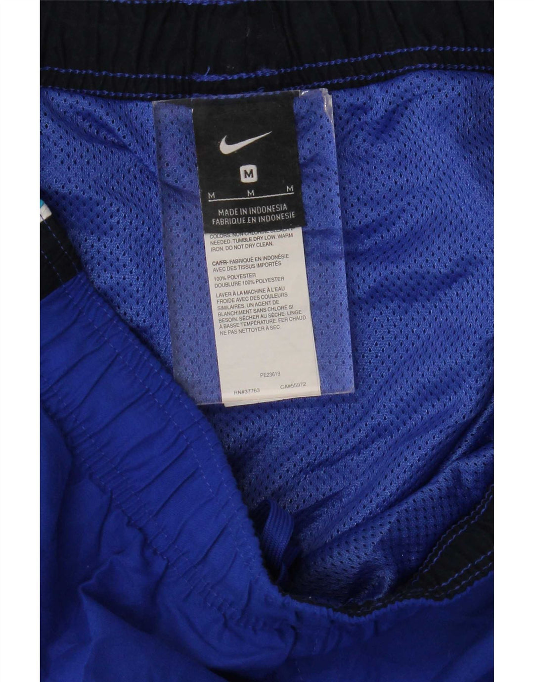Short de sport Nike pour homme en polyester color block bleu moyen