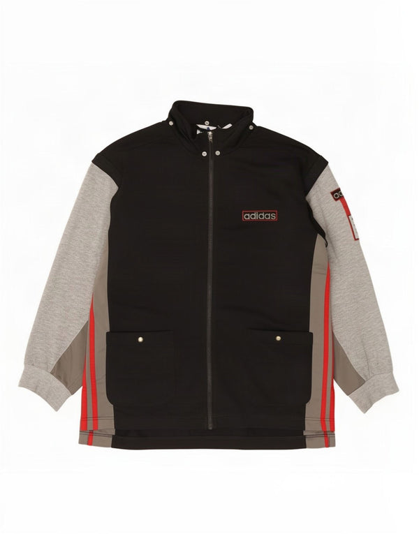Adidas Veste de survêtement pour homme XL Noir Colourblock