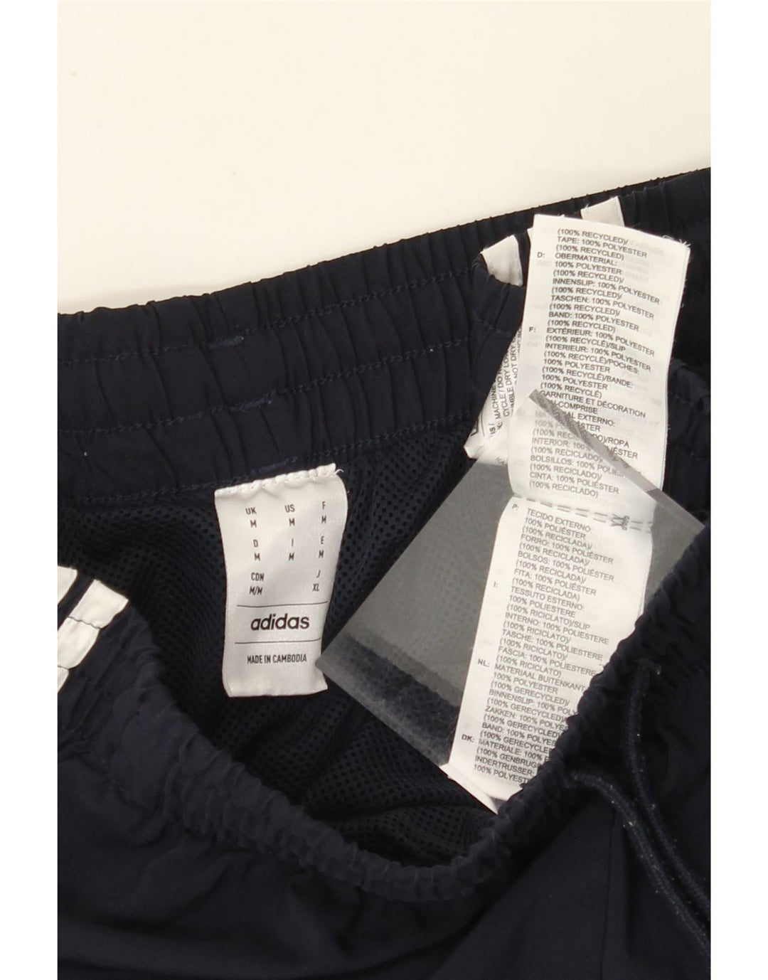 ADIDAS Short de sport homme bleu marine moyen polyester