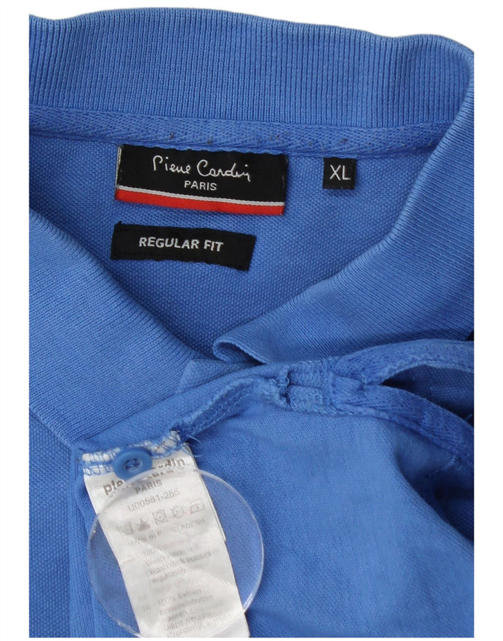 PIERRE CARDIN Polo Regular Fit Homme XL Bleu Coton