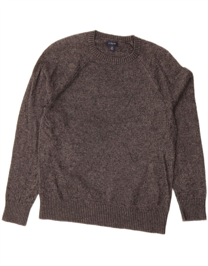 J. CREW Pull Col Rond Homme Gris Moyen Moucheté Polyamide