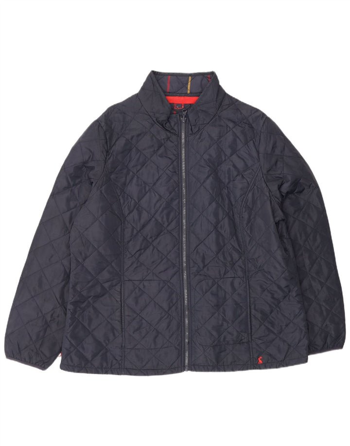 Joules Veste matelassée pour femme UK 18 XL Bleu marine Polyester