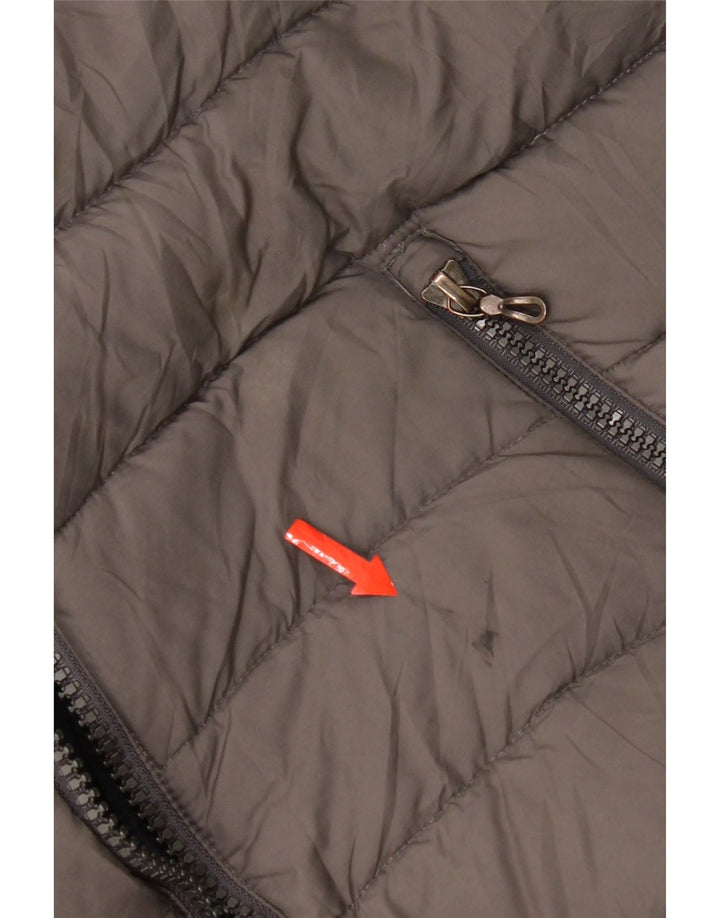 Colmar Veste matelassée à capuche pour femme IT 44 Gris moyen Polyester