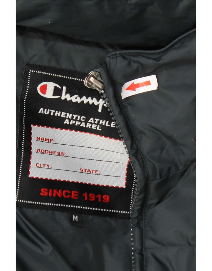Champion Veste rembourrée à capuche pour homme UK 38 Gris moyen Polyamide