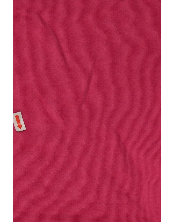 JACK WILLS Sweat-shirt surdimensionné pour femme UK 14 en coton rose moyen