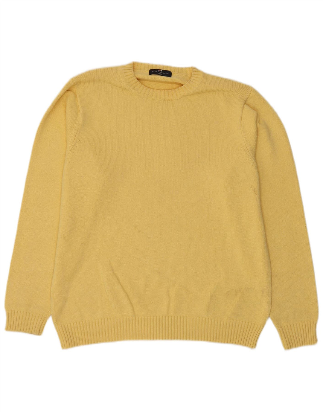 Marks & Spencer Pull Col Ras-du-Cou Blue Harbor Homme Jaune Moyen