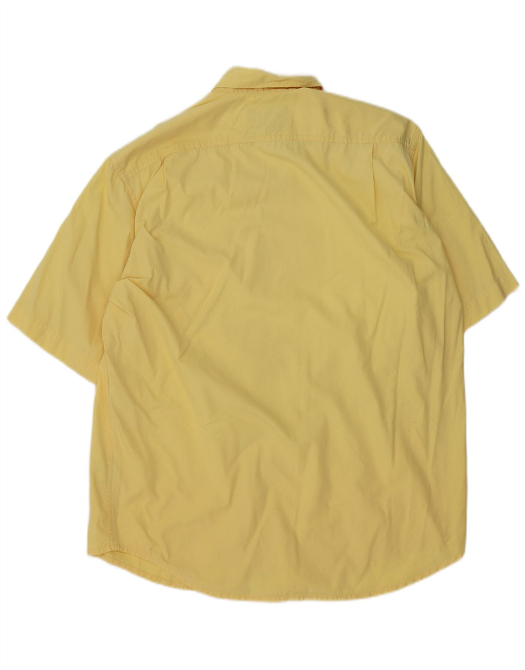 MARLBORO CLASSICS Mens Short Sleeve Shirt Medium Yellow Cotton
