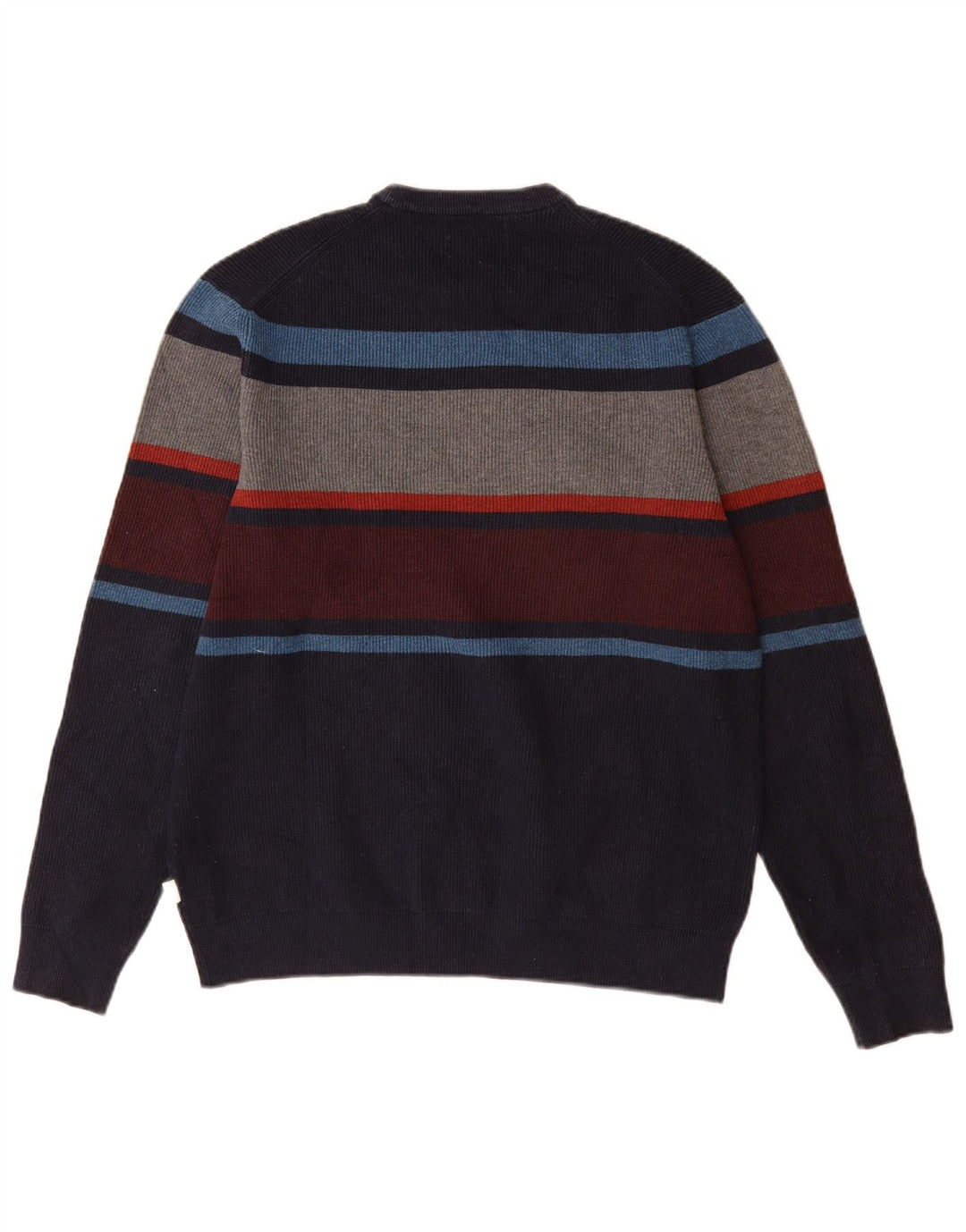 Marks & Spencer Pull à col rond pour homme Bleu marine moyen Colourblock