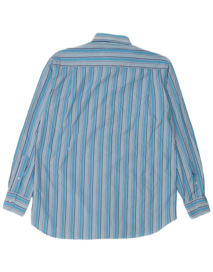 Paul & Shark Chemise Homme Taille 40 Coton Rayé Bleu Moyen