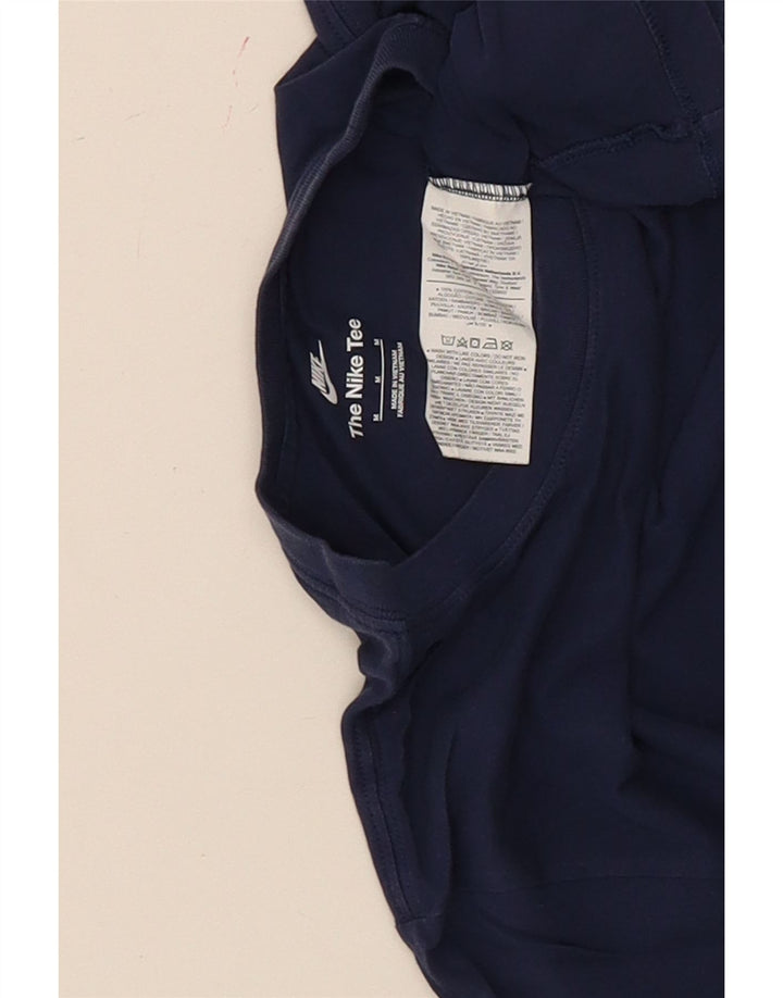 Nike T-Shirt Homme Bleu Marine Moyen Coton