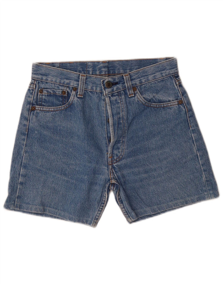 Levi's Short en Jean 501 Femme W28 Bleu Moyen