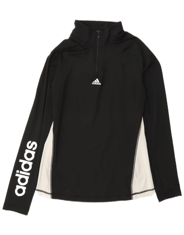 Adidas Haut de survêtement graphique pour femme UK 12/14 Noir moyen