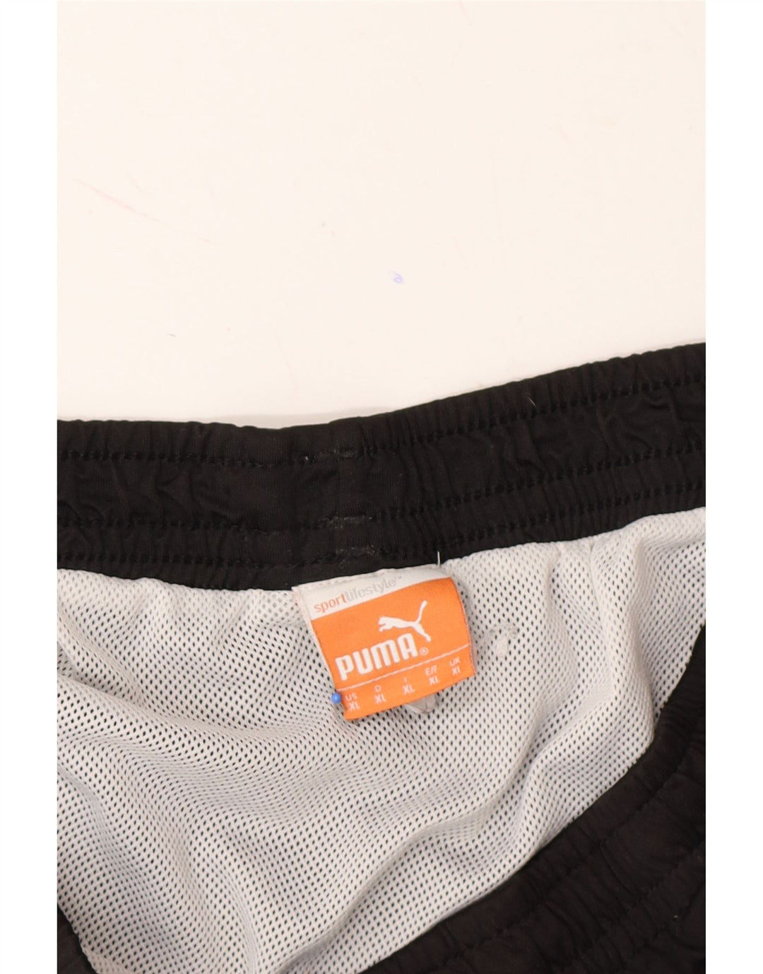 PUMA Mens Sport Shorts XL Black Vintage Puma and Second-Hand Puma from Messina Hembry 