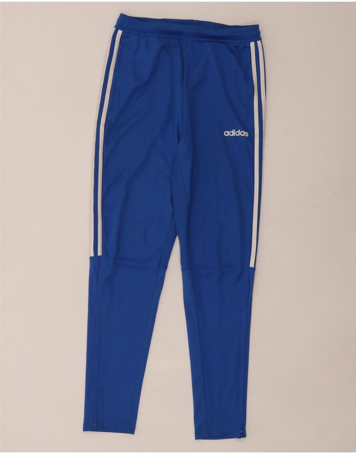 ADIDAS Pantalon de survêtement Climalite pour femme UK 10 Small Bleu Polyester
