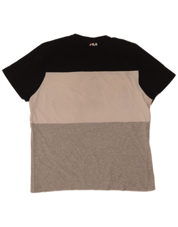 Fila Haut T-Shirt Graphique Homme Multicolore Colourblock
