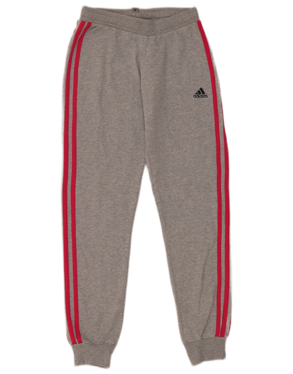 Adidas Pantalon de Survêtement Fille Joggers 11-12 ans Gris Moucheté Coton