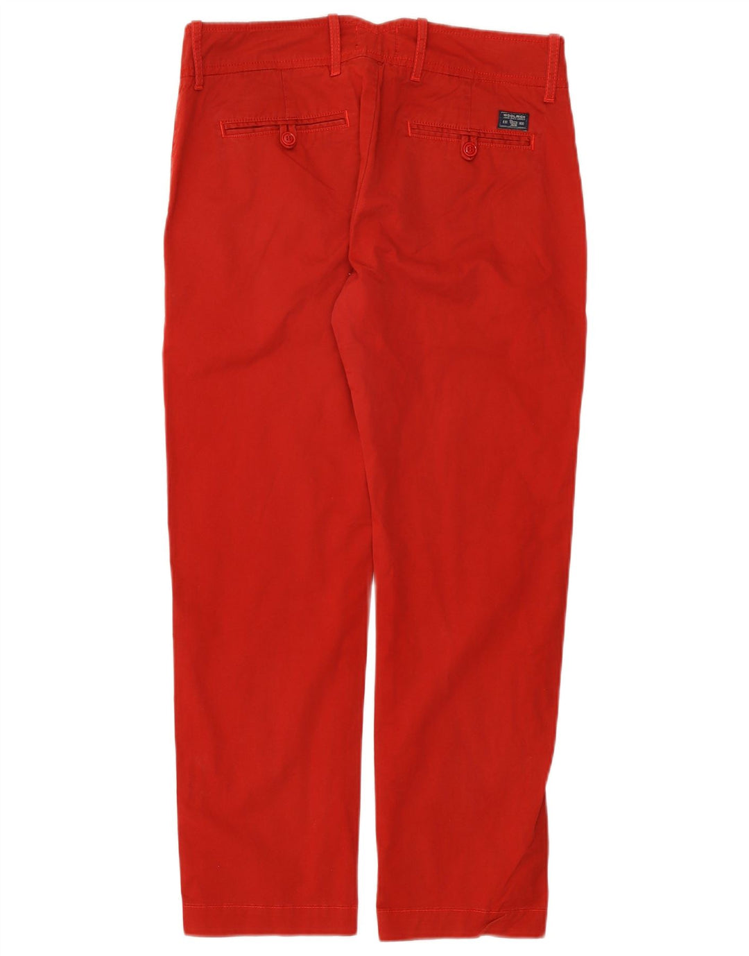 Woolrich Pantalon Chino Droit Femme W30 L27 Rouge