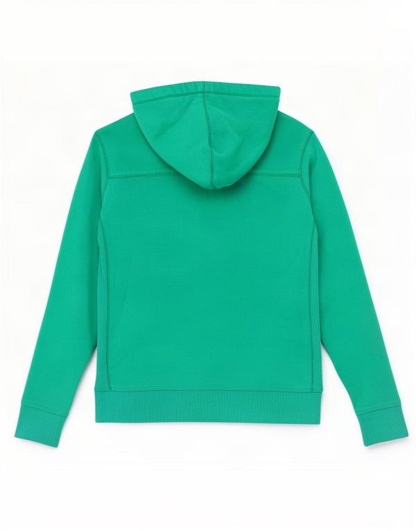Tommy Hilfiger Pull à capuche zippé graphique pour femme UK 14 Coton vert moyen