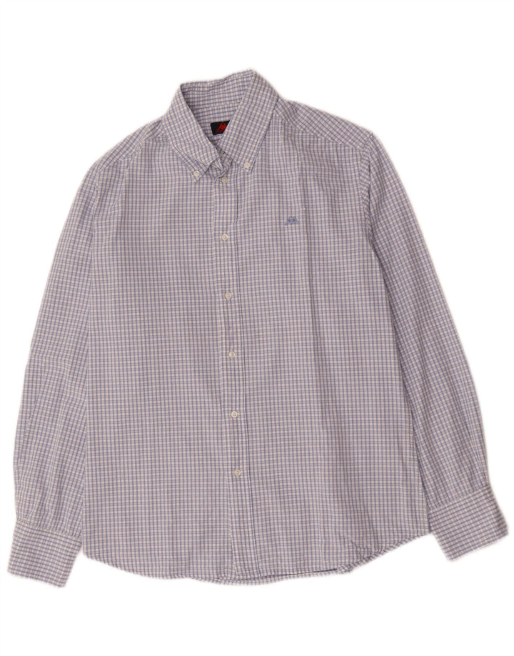 KAPPA Chemise Homme Large Bleu Vichy Coton