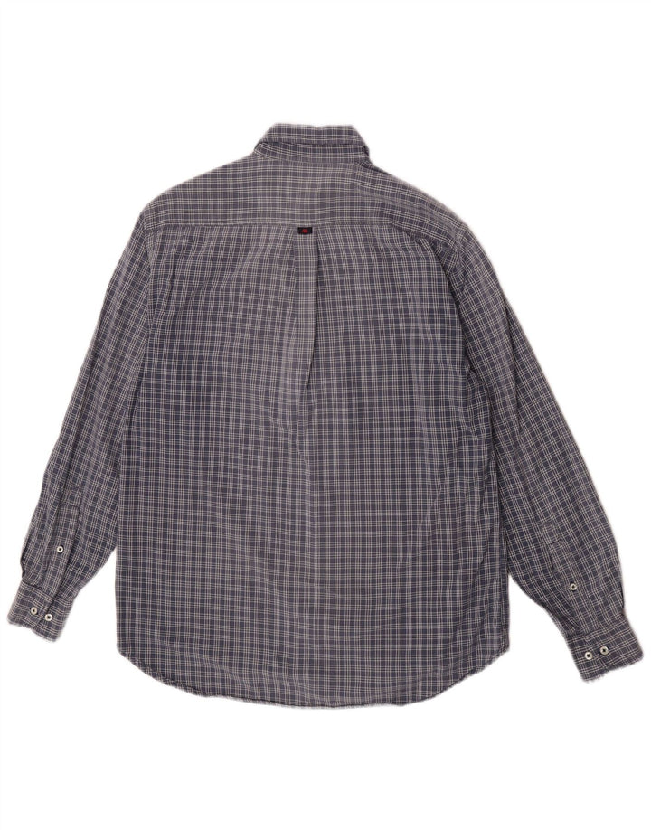 Kappa Chemise Homme Bleu Moyen Carreaux Coton