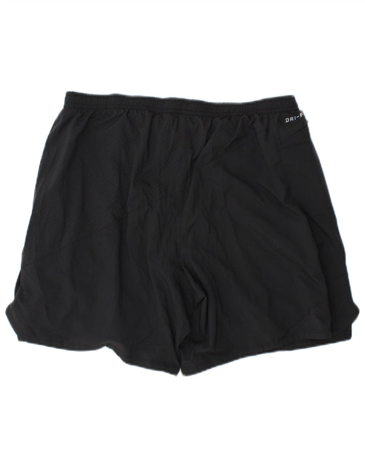 Nike Short de sport Dri Fit pour homme XL Noir Polyester