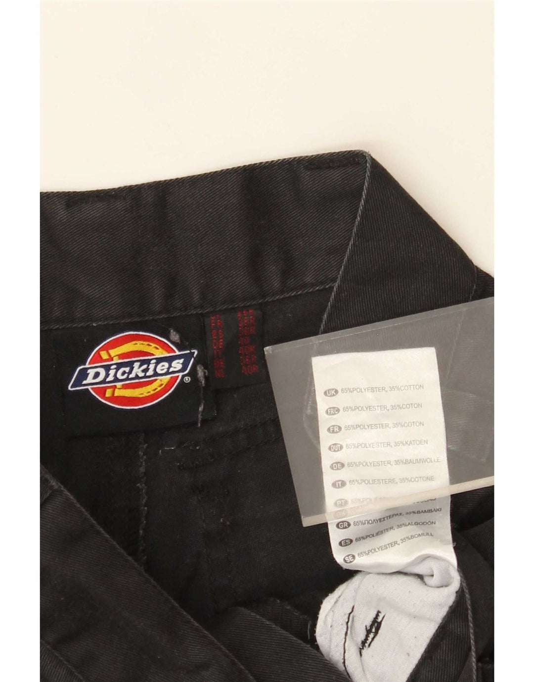 Dickies Pantalon Cargo Droit Homme W26 L30 Noir Polyester
