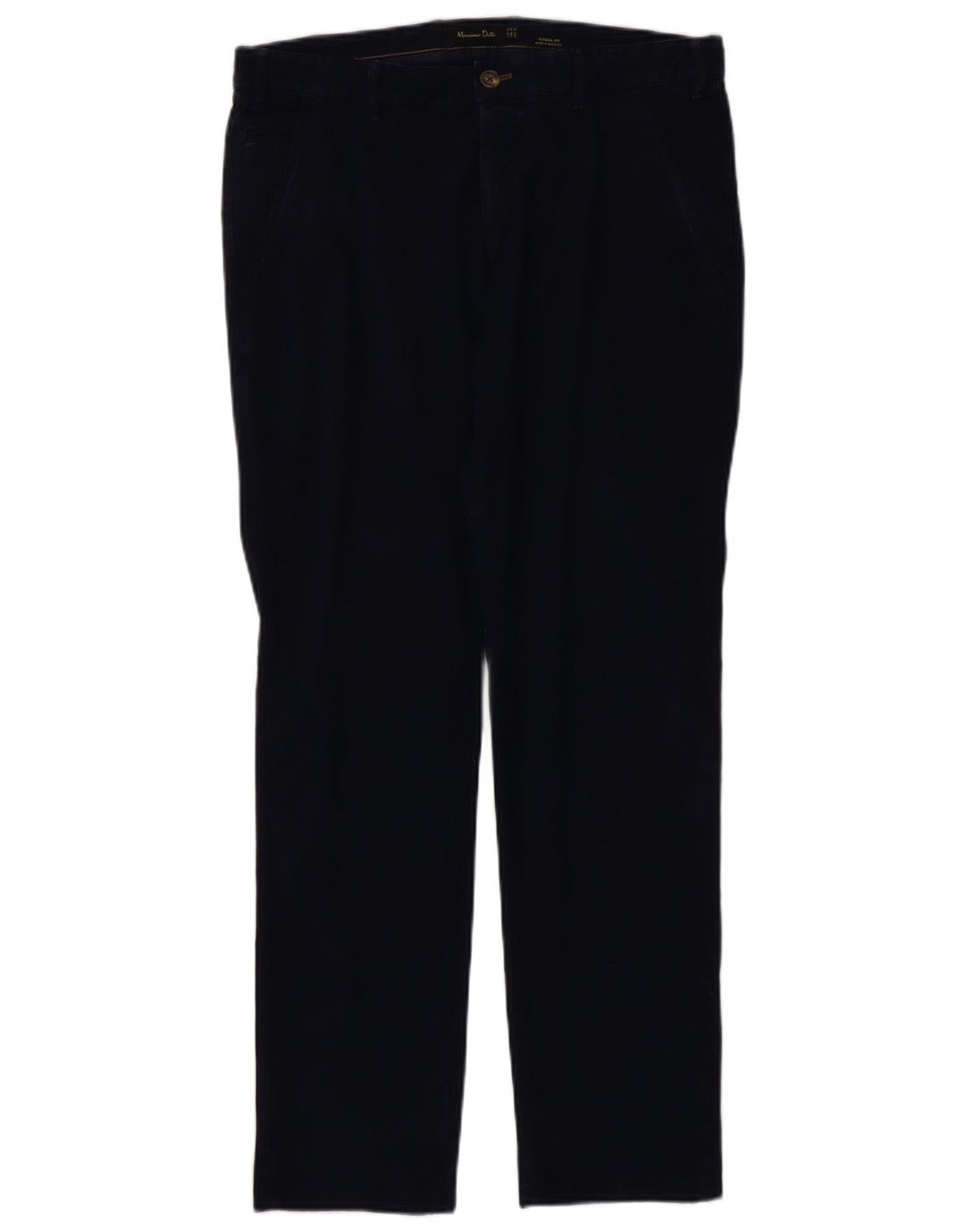 MASSIMO DUTTI Pantalon chino coupe décontractée pour homme EU 42 Large W32 L32 Bleu marine