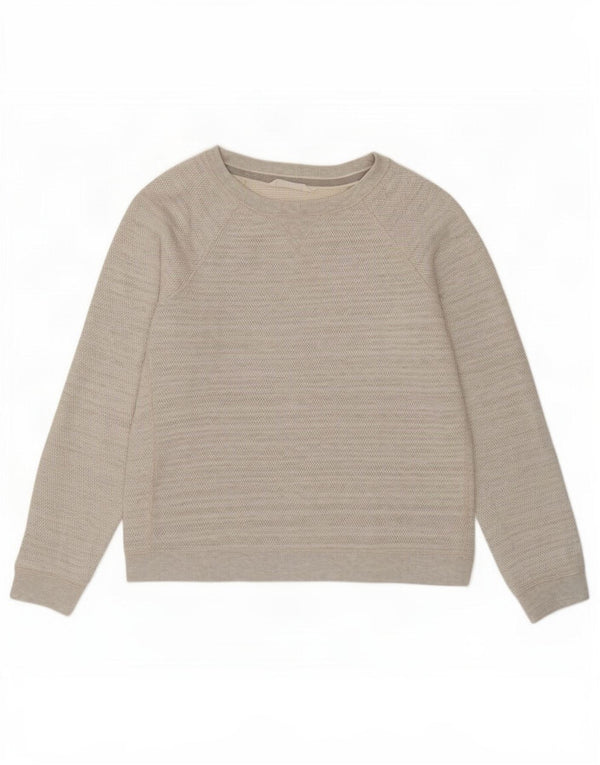 Fat Face Sweat-shirt pour femme UK 16 Large Gris Coton