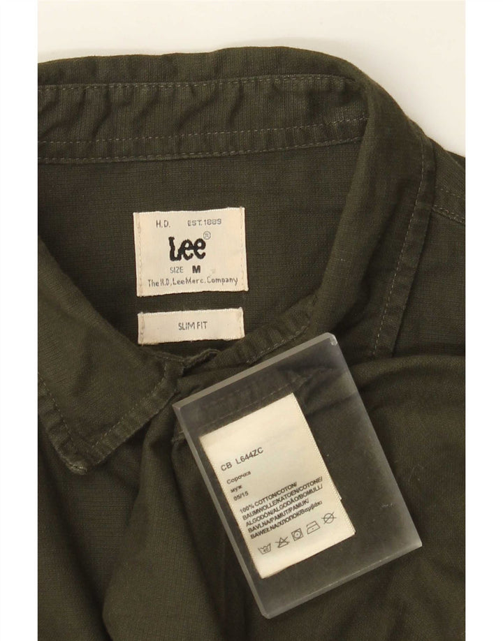 Lee Chemise Slim Fit Homme Kaki Moyen Coton
