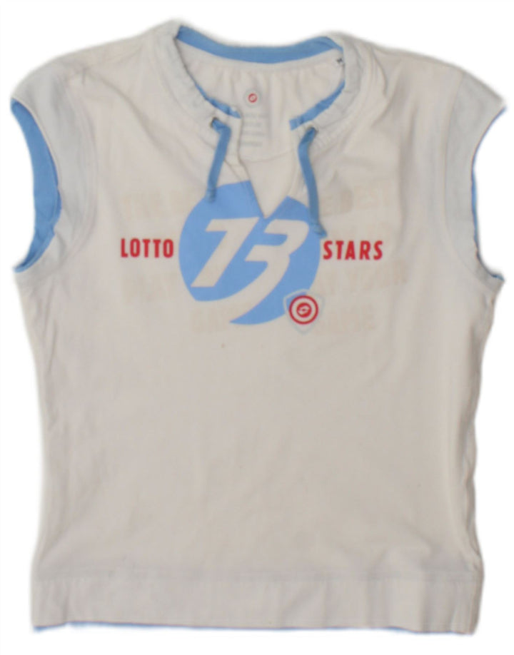 Lotto Débardeur graphique pour femme UK 12 Blanc moyen