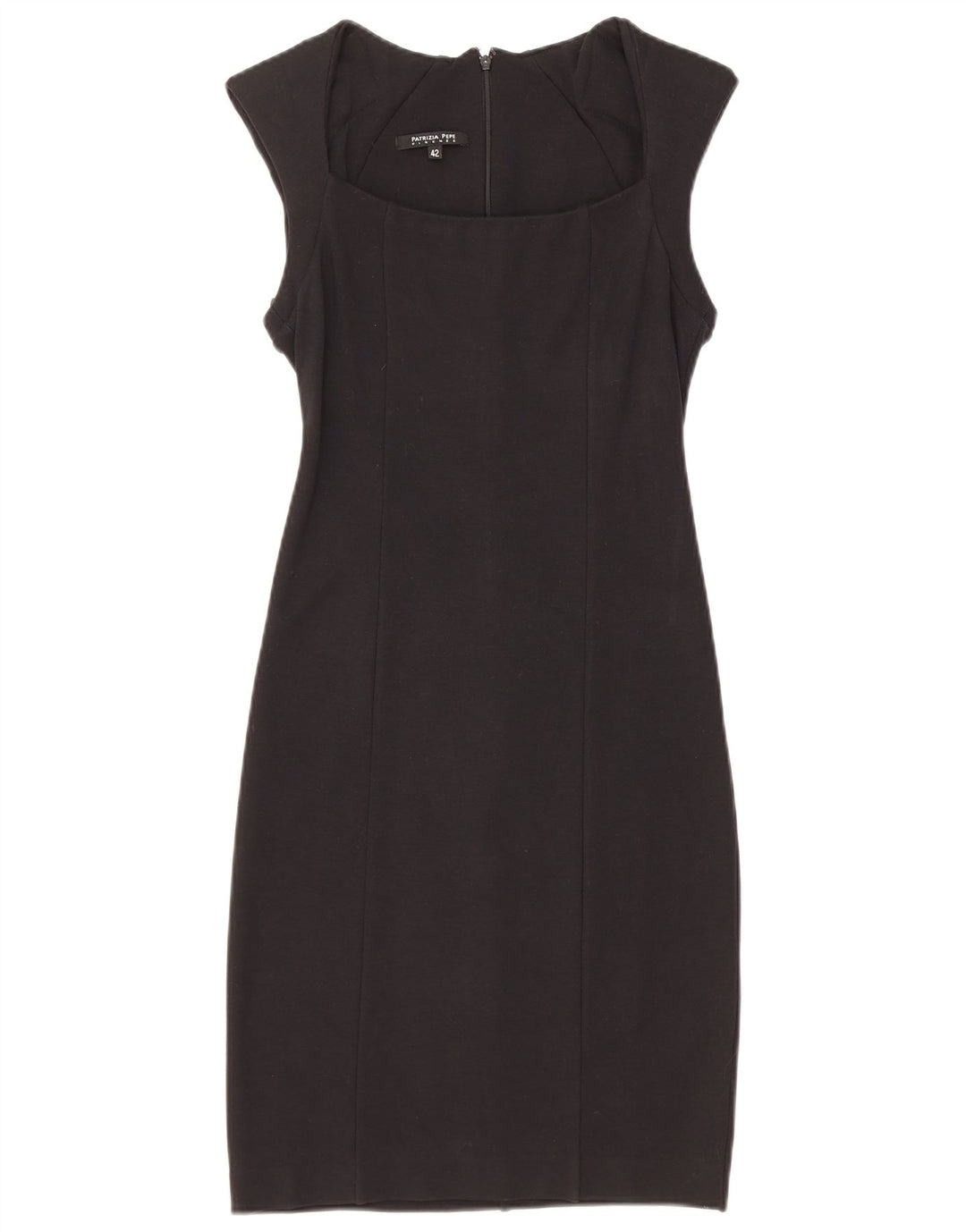 Patrizia Pepe Robe Fourreau Femme IT 42 Viscose Noir Moyen